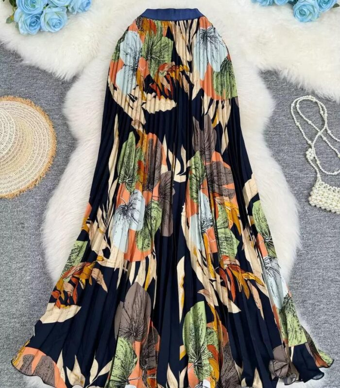 Flower Pleated Skirt1 402