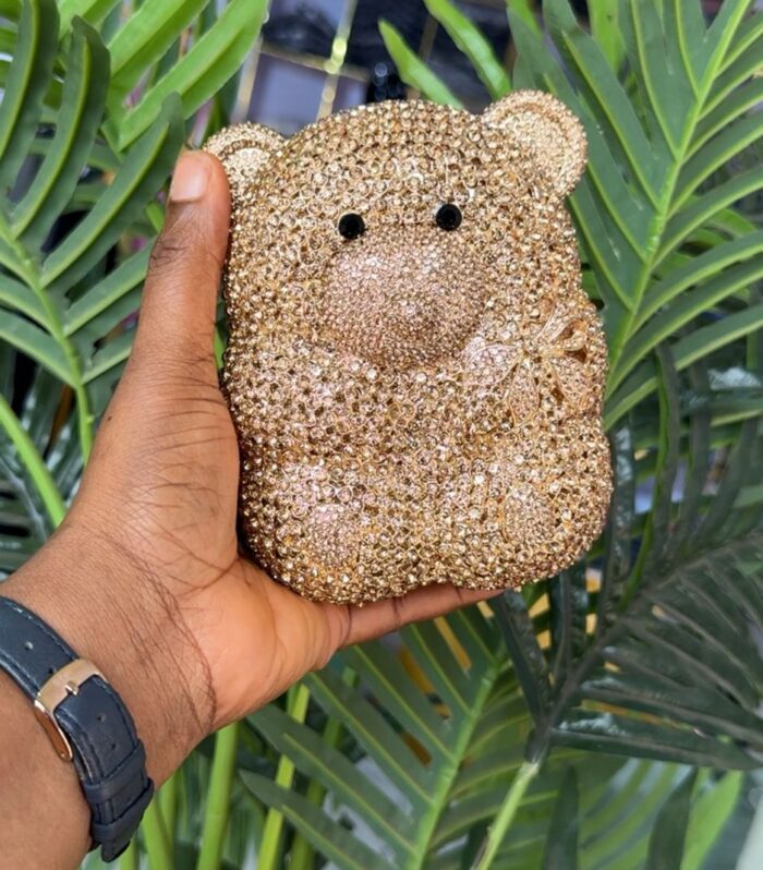 Teddy Bear Gold Purse 256